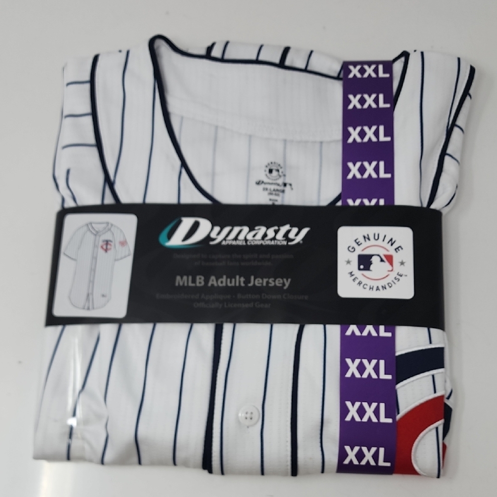 White and Blue Striped Men's Shirt